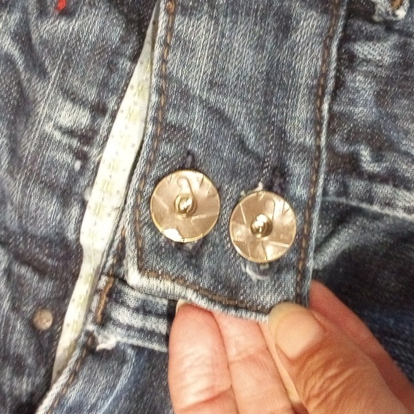 Free 🚛 LDS 6 "X2" Denim Wide Leg Jeans / Hipster - Picture 7 of 15